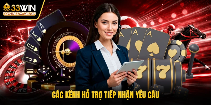 Các kênh hỗ trợ tiếp nhận yêu cầu